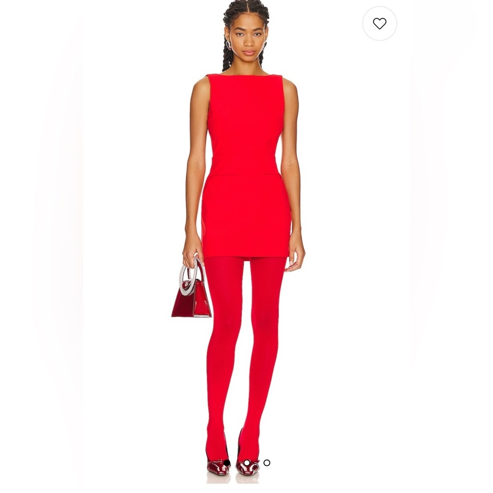 NWT L'Academie Arley Red Dress Medium